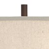 Franklin Iron Works Craig Rustic Farmhouse Table Lamps Set of 2 with Square Risers 24 1/2" High Bronze with USB Charging Port Natural Shade for Desk - 2 of 4
