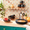 26oz Stoneware Dinner Bowls Black/Orange - Opalhouse™ designed with Jungalow™ - image 2 of 4