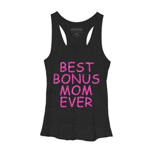 Women's Design By Humans Best Bonus Mom Ever Stepmom Love By MeowShop Racerback Tank Top - 1 of 2