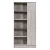 5-Tier Bookshelf, Mid-century Modern Freestanding Bookcase With Door, Floor Standing Storage Unit, Multi-Functional Storage Rack - 4 of 4