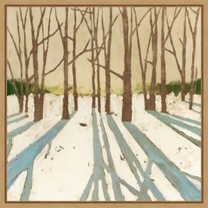 Amanti Art Winter Shadows II by Megan Meagher Canvas Wall Art Print Framed 22 x 22-in. - 1 of 4