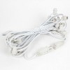 Novelty Lights 25 Feet Heavy Duty Light Strings and Sets with 25 In-Line E12 Sockets, White Wire PVC Stringer, 12" Spacing, End-To-End Connectable - 4 of 4