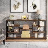 Tribesigns 70.87" Console Tables for Living Room, 5-Tier Narrow Long Sofa Tables Entryway Tables with Open Storage Shelves - 4 of 4