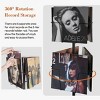 HDZNVF Record Storage, Record Holder Up To 100 Albums, Record Cabinet For Book Magazine Turntable - 3 of 4