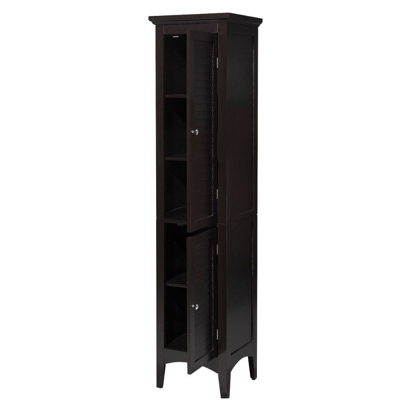 Slone Two Door Shuttered Linen Cabinet - Elegant Home Fashion, 6 of 16