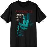 Annabelle You Bring Me To Life Women's Black Graphic Tee