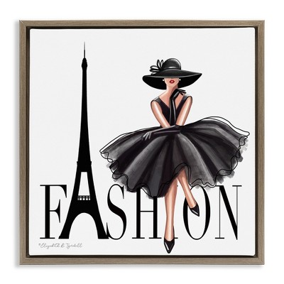 Stupell Industries Parisian Fashion Illustration, 18" x 18"