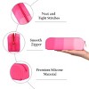 INFURNIC Pencil Cases Kids Large Capacity Waterproof Zipper Pouch Extra Big Pencil Bag for School Supplies Art Tools, Pink, 8.3"*2.8"*0.5" - 4 of 4