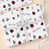 Personalization Mall Watercolor Christmas Icons Wrapping Paper Roll - 2 of 4