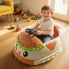 INFURNIC Baby Walkers Ride On Bumper Car with 360 Degree Rotation and Storage for Kids, Yellow, 27.95"*23.62"*12.99" - 3 of 4