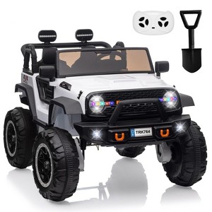 Electric Ride On Car, 24V 2 Seats for Kids, with Remote Control, 4WD Spring Suspension, 2 Speeds, Music, for 3+ - 1 of 4