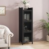 KTMBDW Display Storage Cabinet with Glass Door, Curio Cabinet with 5-Tier (4-Tier) Storage, HD&Tempered Glass Display Case for Home, Dining Room - 2 of 4