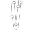 Chisel Stainless Steel Polished with Circles 2-Strand 31" Necklace - 2 of 2