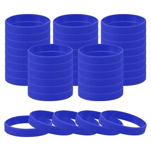 Unique Bargains Sports Party Games Fashion Silicone Bracelet Wristbands 60 Pcs - 1 of 4