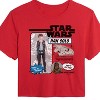 Women's - Star Wars - Han Solo Action Figure Cropped Graphic T-Shirt - 2 of 4