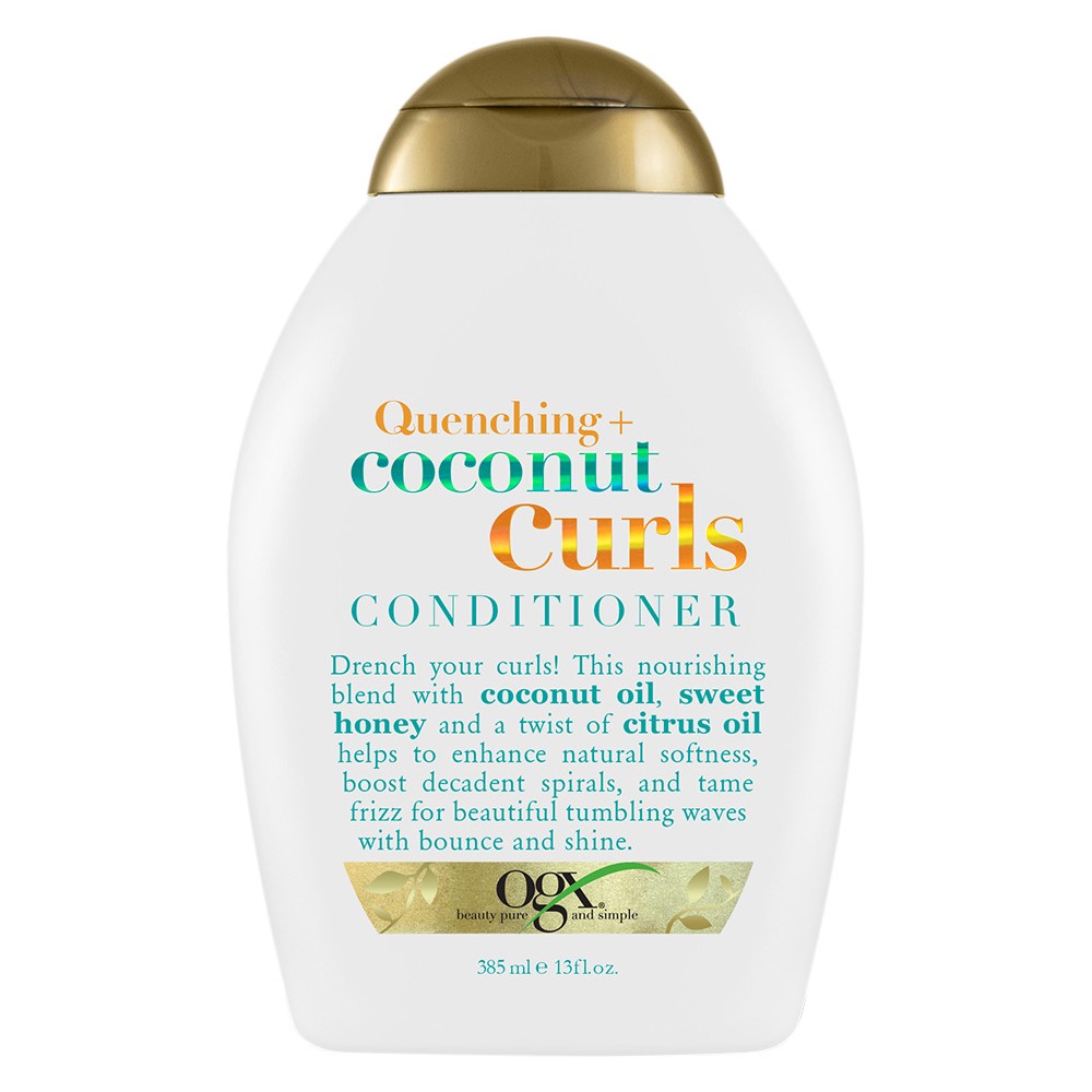 Photos - Hair Product OGX Quenching+ Coconut Curls Conditioner with Coconut Oil, Citrus Oil & Ho 
