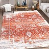 Living Room Rug Machine Washable Rug Oriental Neutral Rug Stain Resistant Non-Shed Carpet Vintage Rugs - 2 of 4