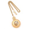 Black Bow Jewelry Charles Hubert Gold Finish Pocket Watch - 4 of 4