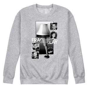 Men's - A Christmas Story - Frageelay Get A Leg Up Graphic Fleece Sweatshirt - 1 of 4