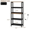 Fredees 65" Open-Style Display Bookshelf with LED Lights, 5-Tier Tall Bookcase with Storage, Suitable for Living Room and Home Office - 2 of 4