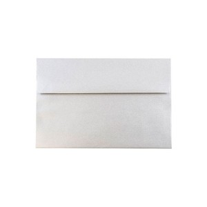 JAM Paper A8 Metallic Invitation Envelopes 5.5 x 8.125 Stardream Silver Bulk 250/Box (V018294H) - 1 of 2