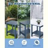 Outdoor Adirondack Side Table - HDPE Side Patio, All-Weather Resistant, Square Plastic Patio Table, Perfect for Garden and Porch - 4 of 4