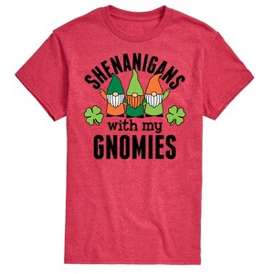 Men's - Instant Message - Shenanigans With My Gnomies Short Sleeve Graphic T-Shirt - 1 of 4