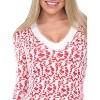 Women's Angora Leopard Print Sweater Dress - White Mark - 2 of 4