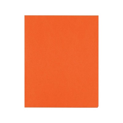 Staples School Grade 2 Pocket Folder Orange 25/Box 27535-CC