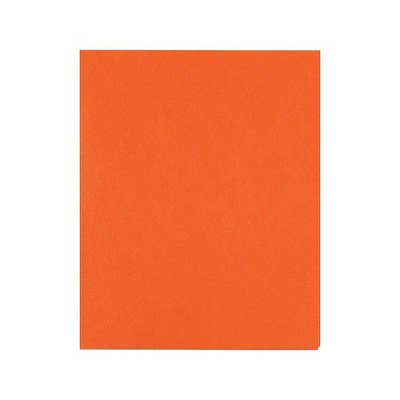 Staples School Grade 2 Pocket Folder Orange 25/Box 27535-CC