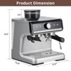 20 Bar Barista-Grade Espresso Machine with Grinder & Steam Wand - 4 of 4