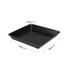 Unique Bargains Plastic Square Home Decor Plant Saucers for Garden Potted 10 Pcs - 2 of 4