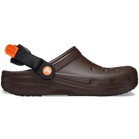 Crocs Adult Classic Work Clogs Adjustable Slip Resistant Work Shoes W9 m7 Coffee Target