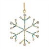 Snowflake Ornament (Set of 12) 3.5"H Iron/Glass Beads - 4 of 4