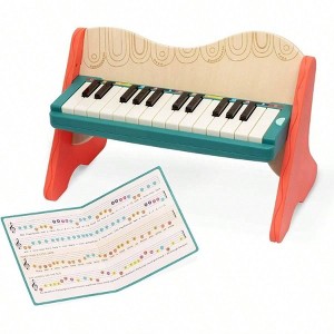 Wooden Toy Piano for Color - Coded Keys with Songbook, Musical Instrument for Early Learning - 1 of 4