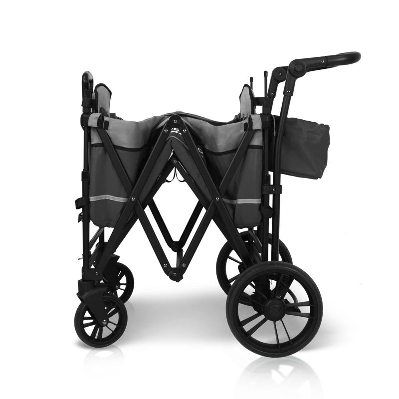 WONDERFOLD X2 Push and Pull Wagon Stroller - Gray, 4 of 11