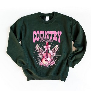 Simply Sage Market Women's Graphic Sweatshirt Coquette Country Music - 1 of 4