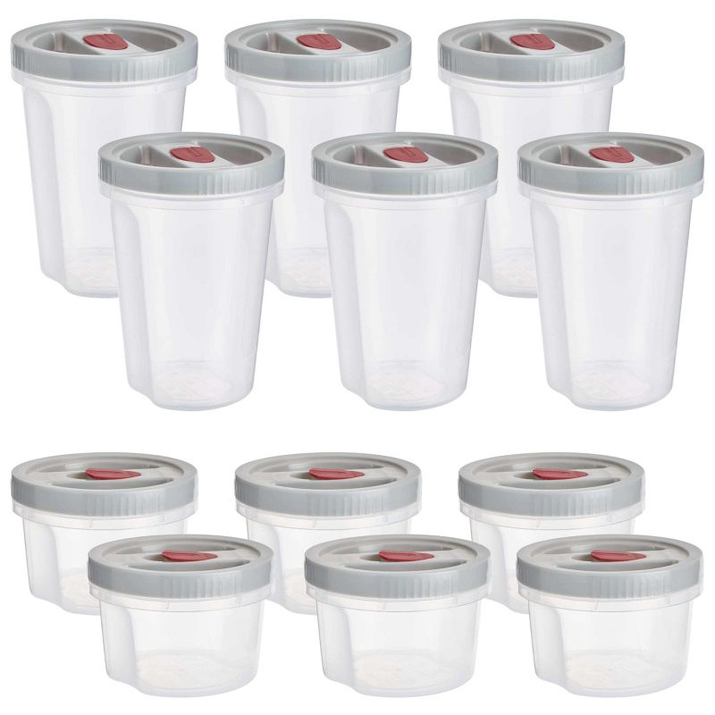 GoodCook EveryWare Twister Set Food Storage Containers with Lids - 6pk, 1 of 9