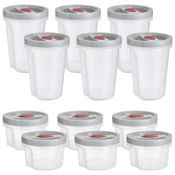 GoodCook EveryWare Twister Set Food Storage Containers with Lids - 6pk