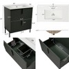 JUJABU 30" Bathroom Vanity with Ceramic Sink and Full-Extension Drawers - 4 of 4
