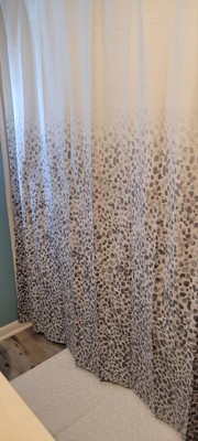 Leopard Glam Shower Curtain Ombre Gray - Threshold™ : Target