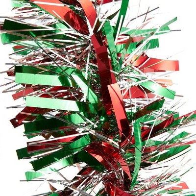 6-Pack Multicolor Christmas Tinsel Garland Decoration