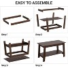 DobleePy 31.5 Inch Coffee Table, 2-Tier Storage, Modern Industrial Farmhouse Center Table for Living Room, Compact & Durable MDF - 3 of 4