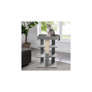Cat Tree for Large Cats, Cat Activity with Scratching Post, Cat Tower for Large Cats, 3 Level Cat Play Perch - 1 of 4