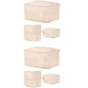 REGALWOVEN Polyester Foldable Organizing Storage Handles Storage Bags 2 Pcs - 1 of 4