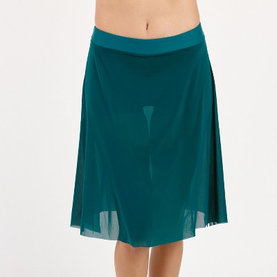 Calypsa Women's 3in1 Swim Skirt With Attached Shorts