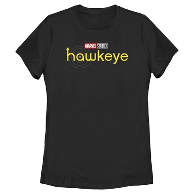 Women's Marvel Hawkeye Logo T-Shirt - Black - Large