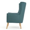 GDFStudio Evie Mid-Century Modern Fabric Tufted Club Chair with Splayed Legs - 4 of 4