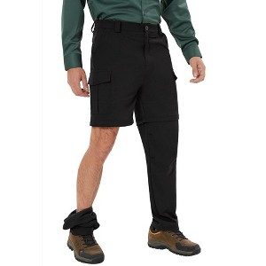 Mens Hiking Pants Convertible Pants with Pockets Fishing Travel Safari Pants - 1 of 4