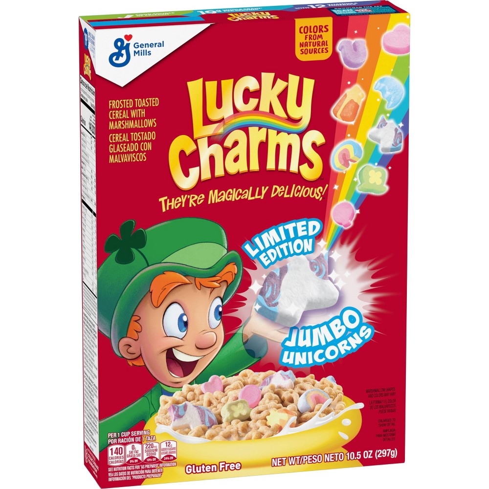 General Mills Lucky Charms package